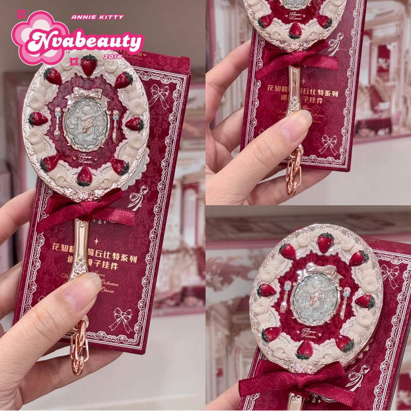 [Sẵn Hàng HCM] Móc Khoá Gương Dâu Mini/ Vỏ Sò Mini/ Bear Mini Giới Hạn Strawberry Cupid Flower Knows