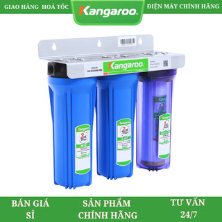  Thiết bị lọc nước Kangaroo Bộ cốc lọc đầu nguồn Kangaroo KG01G3   3 cấp lọc thô dùng cho Sinh Hoạt Nấu Ăn   