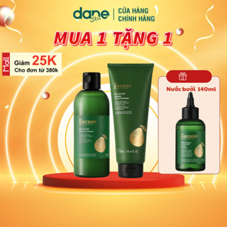 Combo dầu gội bưởi Cocoon 310ml, dầu xả bưởi Cocoon 310ml - Giúp kích mọc tóc,phục hồi tóc hư tổn, giảm gãy rụng, khô xơ