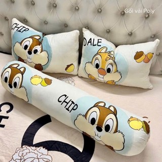 Combo 2 gối đầu + 1 gối ôm poly cotton cao cấp ruột gối nằm và ruột gối ôm hoạ tiết dễ thương