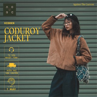 Áo Khoác Nhung Tăm Cropped Boxy -  Ngược HIDDEN Coduroy Jacket, chất liệu nhung tăm cổ điển, unisex