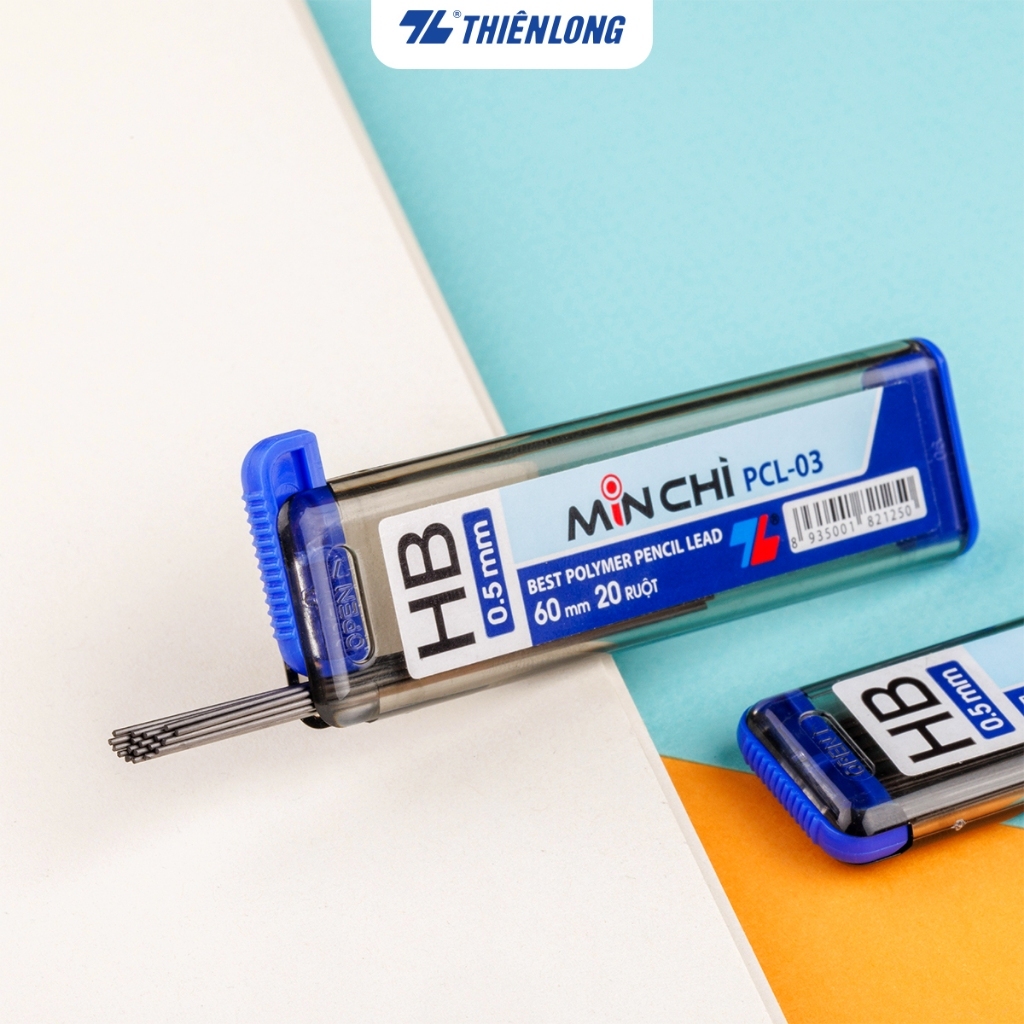 Min chì 0.5mm HB Thiên Long PCL-03 - Ruột chì kim - Ngòi chì
