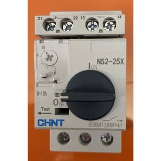 (Chint) AT CB Chỉnh dòng NS2-25X (1,6-2,5A) , (2,5-4A) , (4-6,3A),(6-10A),(9-14A),(13-18A),(20-25A)