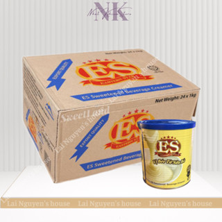 [Hỏa tốc] Sữa đặc có đường ES loại 1kg/lon (nắp xanh) (24 lon/thùng)