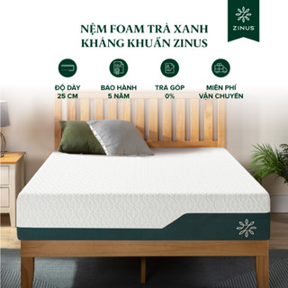 [GIÁ SỐC] Nệm Foam Tinh Chất Trà Xanh Cao Cấp Dày 25cm Zinus - 10in Cooling Gel Memory Foam Mattress