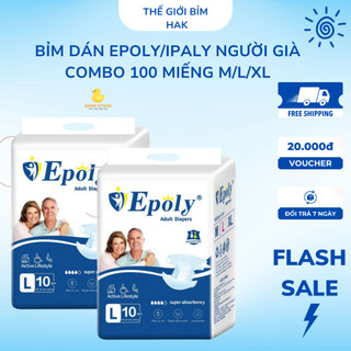 Bỉm quân người già epoly/ chất lượng giá tốt combo 100 miếng M-L-XL