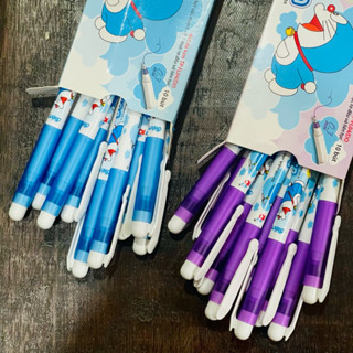 HỘP NGUYÊN 10 CÂY bút long kim DOREMON , bút mực nước Thiên Long FL04 chính hãng