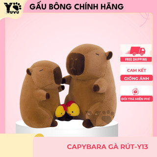  Gấu Bông Gà Con Rút YUVU - Capybara Chuột Lang Đáng Yêu - Gấu Bông Cao Cấp - Thú Nhồi Bông Chất Siêu Xịn 