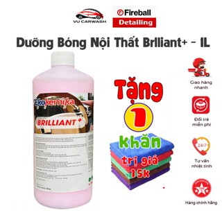  Dung Dịch Dưỡng Và Làm Bóng Nhựa và Tablo - Dưỡng Nội Thất Ô tô Ekokemika BRILLIANT 1L Chính Hãng  