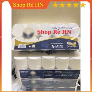 Combo 2 Bịch Giấy Vệ Sinh 10 Cuộn/Bịch - Dai Mịn 3 Lớp, Không Bụi/Hóa Chất Tẩy Trắng, Hàng Loại 1