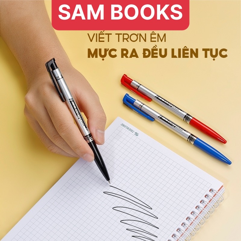 Bút bi Thiên Long Flexoffice Matixs FO024 0.7mm xanh đen đỏ