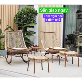 Ghế mây tựa thư giãn Meiqi Rocking Chair cho người lớn.