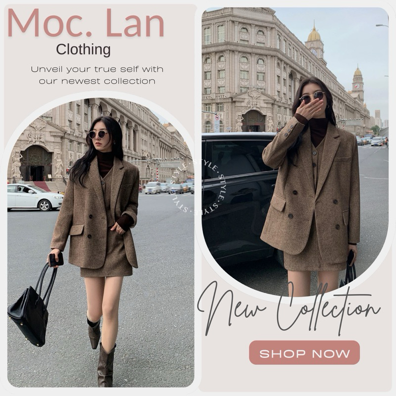 (Moclanclothing ) SÉT ĐỒ BA CHI TIẾT NHAD MULVAN CHÍNH HÃNG