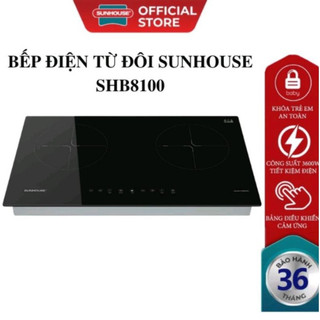  Bếp từ đôi Sunhouse SHB8100 bảo hành  chính hãng 03 năm trên toàn quốc 