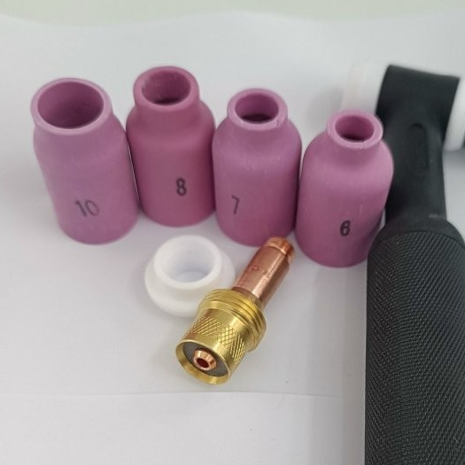 [1 cái] Chụp sứ hàn tig WP 54N lắp kèm với thoát khí có lọc 45V26 Sứ hàn tig 54N số 6,7,8,10