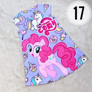 váy đầm ngựa pony unicorn 3d cho bé gái