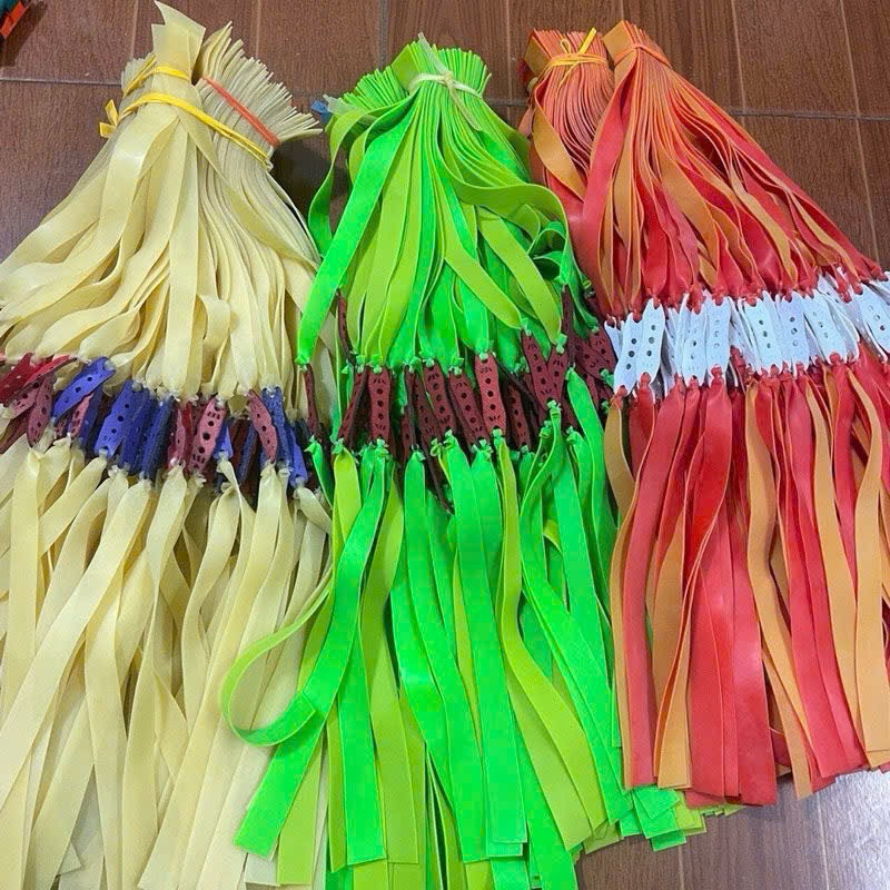 10 dây 1.0 latex 3 màu trắng-đỏ-xanh