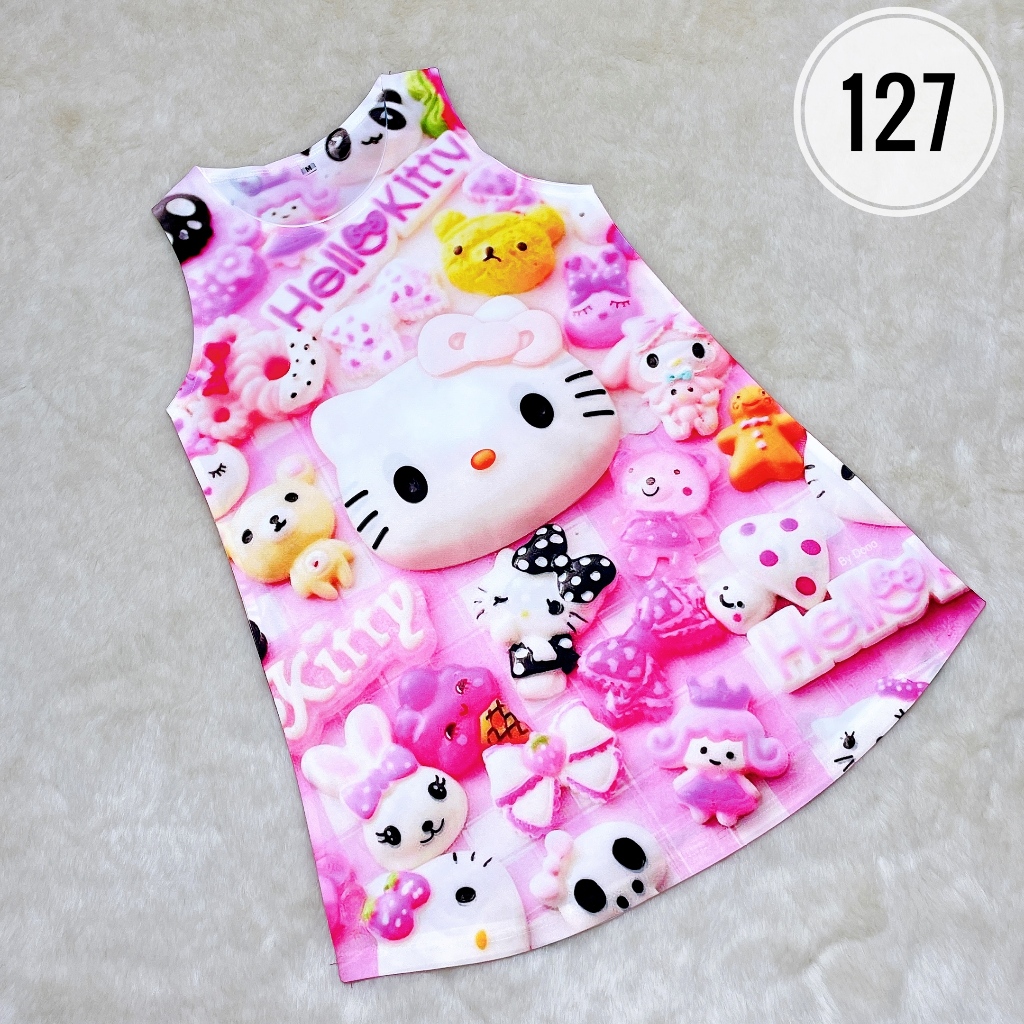 đầm hello kitty 3d thái lan sát tay