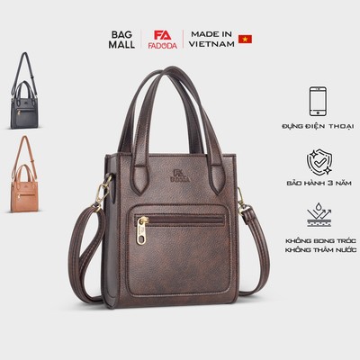 XẢ KHO - Túi xách da nữ mini dáng đứng Fadoda FTX20