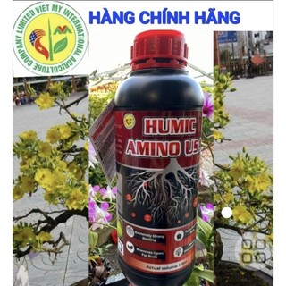  Phân bón humic amino Usa nước chai 1 lít pha 800 lít nước kích thích rễ mạnh 