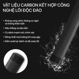 Ngọn Bida Phá Full Carbon RHINO Chính Hãng
