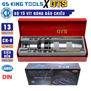 Bộ tua vít đóng đảo chiều 13 món KING TOOLS chính hãng Taiwan | Bộ tô vít tự động thép CR-V siêu bền vặn ốc vít hư toét