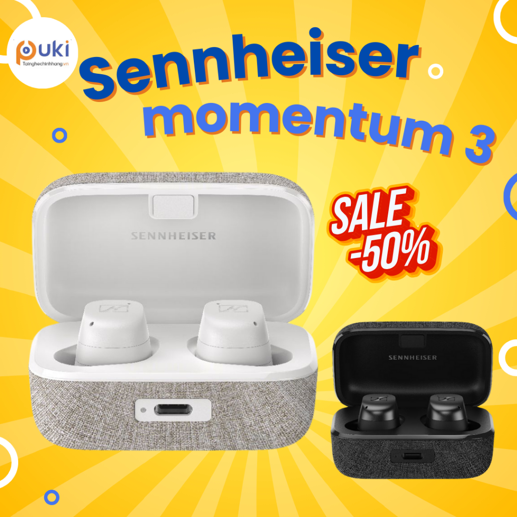 Tai Nghe bluetooth, Tai Nghe, Tai Nghe Ko Dây, Tai Nghe 𝐒𝐞𝐧𝐧𝐡𝐞𝐢𝐬𝐞𝐫 𝐌𝐨𝐦𝐞𝐧𝐭𝐮𝐦 𝟑 𝐓𝐖𝐒