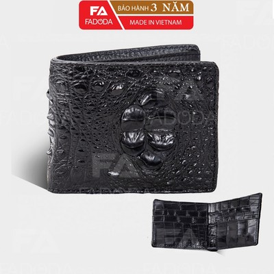 Ví da cá sấu hai mặt FADODA SP-FCW04G vùng da lưng gù
