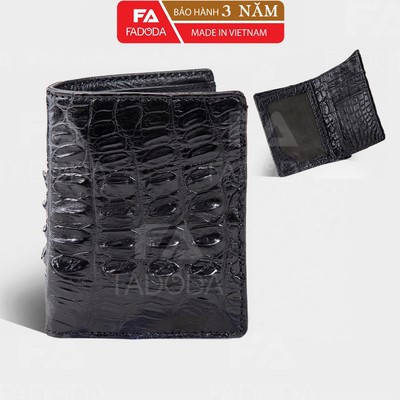 Ví nam da cá sấu hai mặt FADODA SP-FCW02D Đuôi Cá Sấu