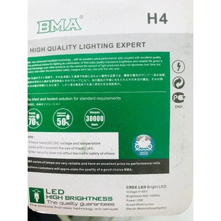 Bóng pha đèn xe máy H4 Led B6 BMA ( CHÚ Ý: GIÁ 1 BÓNG )