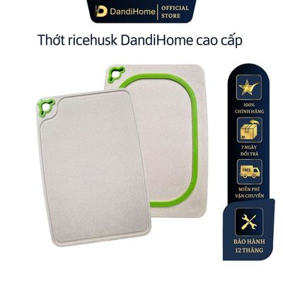Thớt ricehusk DandiHome chống nấm mốc, an toàn sức khỏe