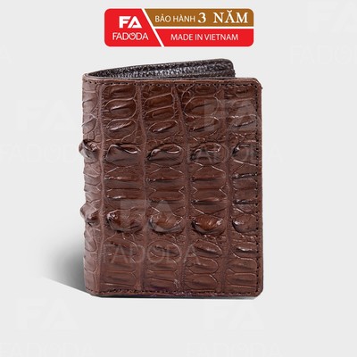 Ví nam da cá sấu thật FADODA SP-FCW01D vùng da đuôi cá sấu