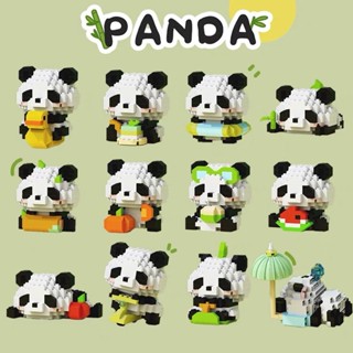 [COMBO 12 MẪU] Bộ đồ chơi lắp ráp mảnh trơn mô hình 12 mẫu gấu trúc Panda phiên bản mini 2025 siêu đáng yêu