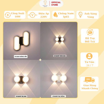 Đèn Tường Decor DT-8049P,DT-2360 - Chống Nước IP65 - Trang Trí Ngoài Trời , Hiên Nhà / Ban Công - BH 2 NĂM