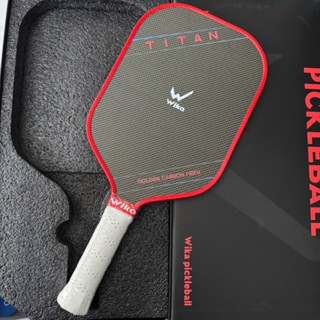 [Voucher đến 150k] Vợt Pickleball Wika TITAN - Mặt vợt Titanium Vàng, Tăng cường độ bền,Tối ưu trọng lượng