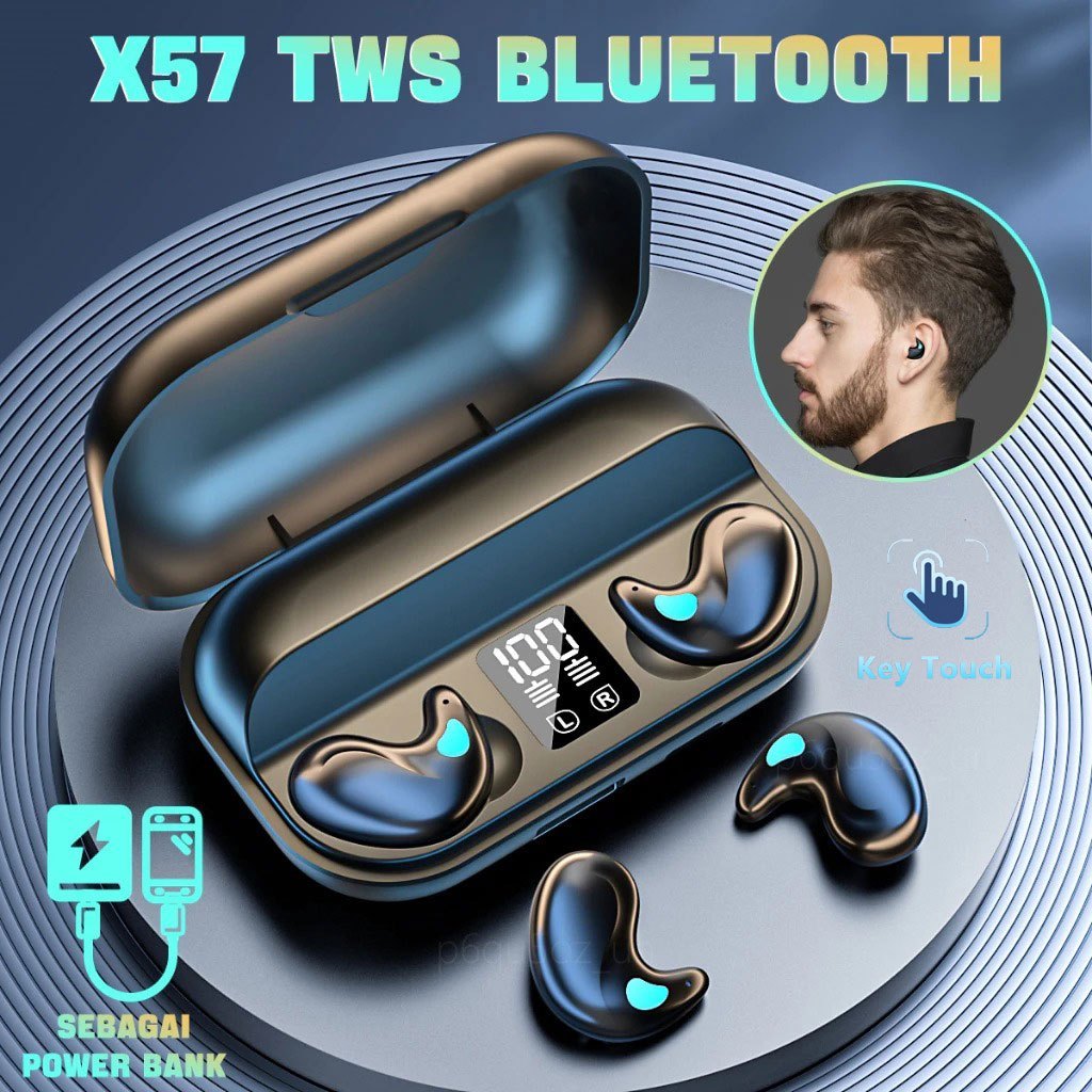 Tai nghe không dây Bluetooth X57 True Bluetooth 5.3 TWS HIFI Stereo Thể thao Mini | BigBuy360 - bigbuy360.vn