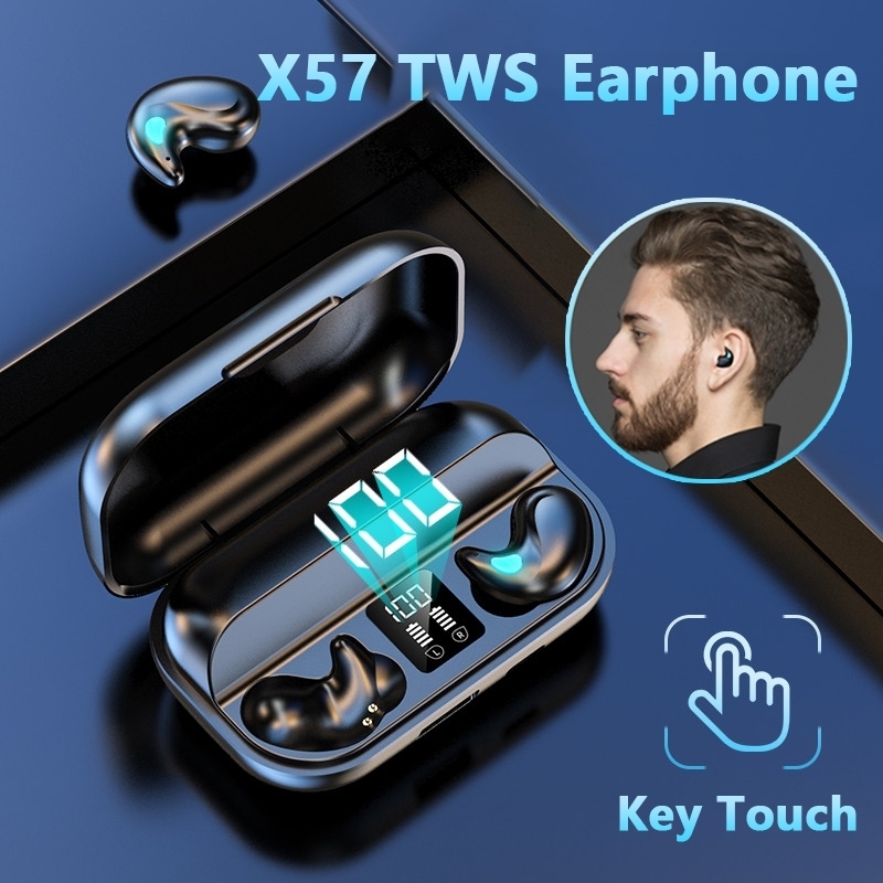 Tai nghe không dây Bluetooth X57 True Bluetooth 5.3 TWS HIFI Stereo Thể thao Mini | BigBuy360 - bigbuy360.vn