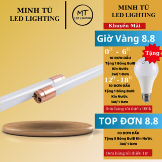 [GIAO HOẢ TỐC] ComBo 5 Bóng đèn led tuýp 1m2-0,6m công suất 12W-22W-25W-32W-38W ánh sáng trắng