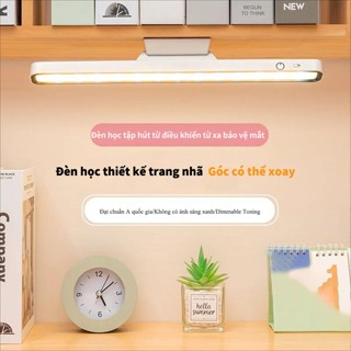 Đèn học chống cận DSBY, Đèn led gắn bàn học tích điện đa năng điều chỉnh xoay 80 độ, Đèn học dán tường