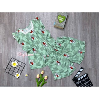 [SALE NHIỀU MẪU] Bộ lanh mặc nhà, đồ bộ tole nữ SHOP5SAO đùi cánh tiên, quần có túi (50-75kg)