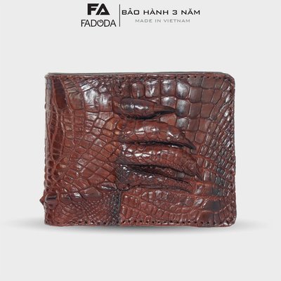 Ví Móng Chân Da Ca Cá Sấu Tại Xưởng Chuyên Da Cá Sấu Fadoda FCW03-01M || Thương Hiệu Fadoda