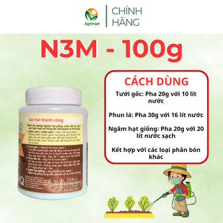 Phân bón N3M Ra rễ cực mạnh Kích hạt nảy mầm Phục hồi bộ rễ Cây khỏe Lá xanh 100gr