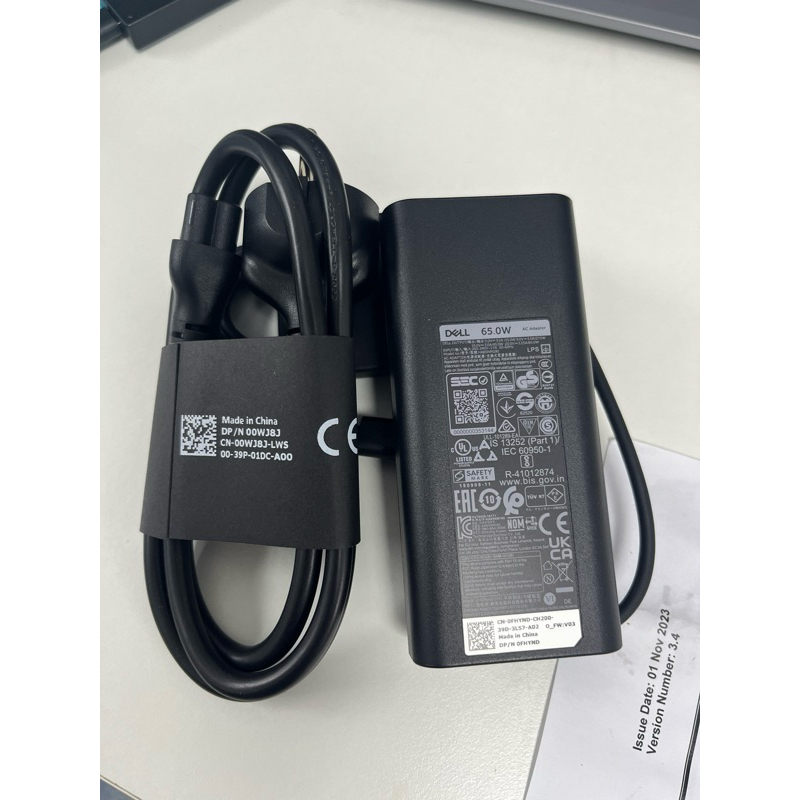 Sạc (Adapter) laptop Dell 65W Type C-new