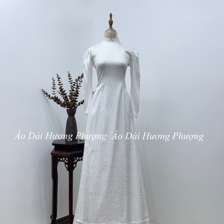 Áo Dài gấm tơ cao cấp thiết kế trẻ trung