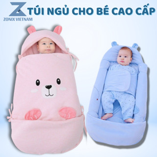  Túi Ngủ Đa Năng Cho Bé Sơ Sinh Mùa Đông Nôi Ngủ Đa Năng Màu Hồng Bông Dày Dặn Có Thể Tháo Rời 