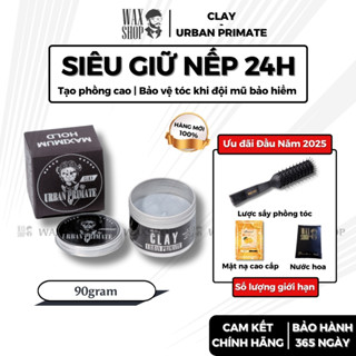 Sáp vuốt tóc nam Urban Primate Clay 90gr chính hãng gel, wax giữ nếp tóc - Waxshop
