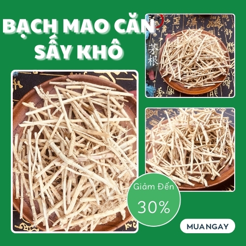 [Hàng Công Ty] - Bạch mao căn sấy khô (thơm sạch) - Hỗ trợ thanh nhiệt và giải độc cực kỳ hiệu quả - Túi lớn loại 1kg