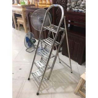 Thang inox 5 bậc gấp gọn