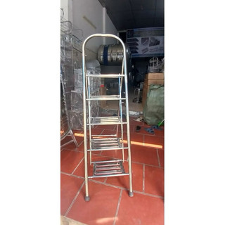 Thang inox 5 bậc gấp gọn