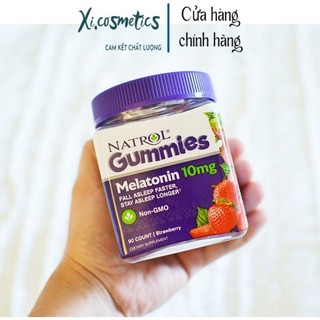  Kẹo Dẻo Ngủ Ngon Melatonin Natrol Gummies 10mg 